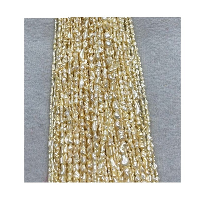 Natural Japanese Sea Keshi Pearls Uneven