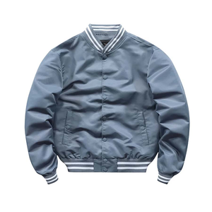 Personalizado Varsity Jacket Bordado Logo Mangas de cuero Lana Letterman Varsity Jacket Hombres Chaqueta de béisbol - Product Image 2