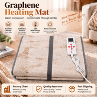 Tapis chauffant en graphène pliable, tapis chauffant électrique pour le sol, 150x200cm, 220V, CE ROHS, pour salon, chambre à coucher