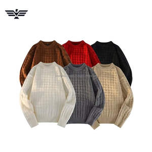 Pull à col ras du cou pour hommes, 100% coton, épais, chaud, anti-rides, anti-rétrécissement, motif frontal, nouveauté 300g ODM - Product Image 2