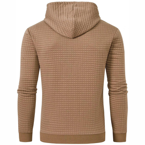 Custom Regular Fit Men's Cotton Knitted Jogging Hoodies Pockets Winter Solid Anti-Wrinkle Design Training Tracksuits Hooded - Product Image 2