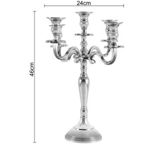 Candelabro decorativo de diseño clásico para el hogar y el hotel, candelabro de plata de Metal de primera calidad al precio más barato - Product Image 3