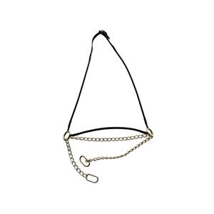 บังเหียนม้าสแตนเลสประดับลูกปัดพร้อมโซ่ |   อุปกรณ์ขี่ม้าแบบมีสไตล์ ทนทาน และสะดวกสบาย - Product Image 4