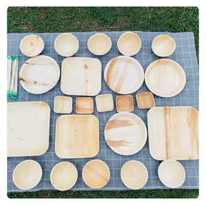 Cuencos de hoja de palma Areca duraderos, perfectos para comer al aire libre y uso diario - Product Image 5