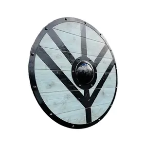 Vòng Khắc Kim Loại Cổ Điển Lá Chắn Cổ Thời Trung Cổ Lưu Niệm Cho Trang Trí Viking Chiến Binh Lá Chắn - Product Image 1