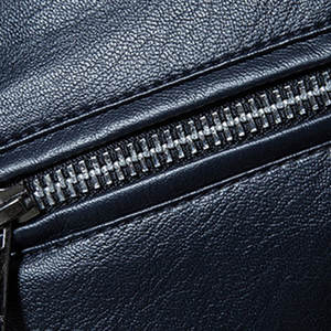 แจ็กเก็ตหนังแท้สำหรับผู้ชายทรงสลิมฟิตแจ็กเก็ตหนังแท้สำหรับผู้ชาย - Product Image 5