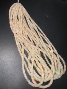 Opale éthiopienne 3-4 Mm perles de pierre rondelle lisse naturelle prête à expédier - Product Image 6