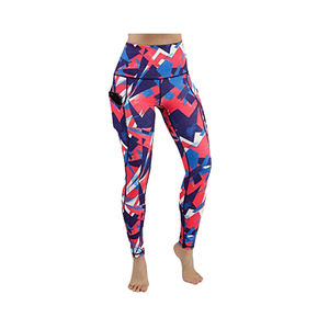 New Design Women's 100% <b>Polyester</b> High Waist Yoga <b>Leggings</b> Custom Colors for Gym Use - Product Image 1