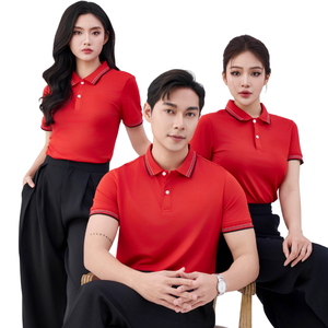 Polo à manches abordables 95% coton respirant Options de couleurs multiples Impression de logo personnalisé Commande en gros disponible - Product Image 1