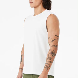 Gym Singlet Vest Heather CVC Colors 52% Airlume algodón peinado y hilado en anillo 48% camisetas sin mangas de polietileno - Product Image 1