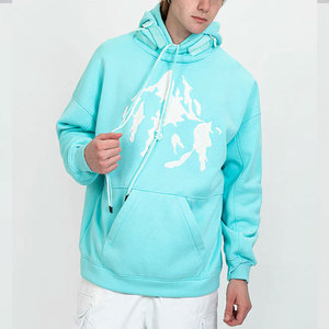 Hot Personalizar Color liso Hombres Snowboard Sudadera con capucha Manga completa Cuello Cubierta Hombres Snowboard Sudadera con capucha - Product Image 2