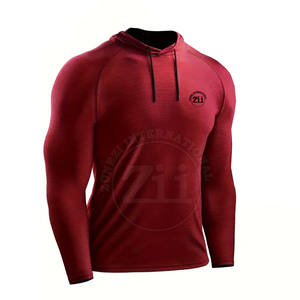 Hoodies de compression pour hommes grandes tailles les plus vendus, personnalisables, en Spandex/Polyester respirant - Product Image 1