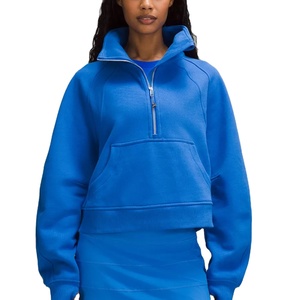 Oferta Especial: Sudadera de Invierno Oversize para Mujer con Media Cremallera, Diseño Personalizado, Bordado y Estampado, Casual, Transpirable, de Secado Rápido, con Cuello Alto - Product Image 1