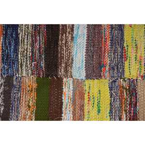 Turkish Vintage Rug, 4.7x8.5 ft Kilim Rug, <b>Brown</b> Animal Print <b>Wool</b> Rug - Product Image 5