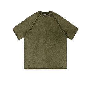 Camiseta Formal Ligera de Punto para Hombre, Lavado Ácido, 100% Algodón, Personalizable, Transpirable, de Alta Calidad - Product Image 4