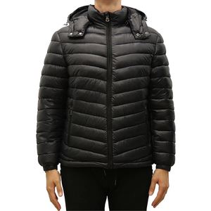 Custom Logo <b>Black</b> Canvas Puffer <b>Jacket</b> <b>Men's</b> <b>Jackets</b> Winter Outdoor Breathable <b>Lightweight</b> Warm Streetwear OEM Wholesale - Product Image 1