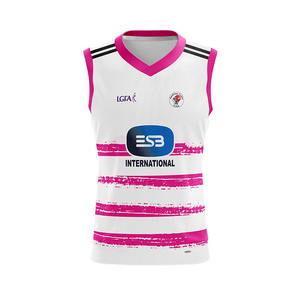 GAA Ropa de fútbol de alto rendimiento Premium 100% Poliéster Diseño sólido Juego de jugadores de manga corta Jersey de alta calidad-Servicio OEM - Product Image 1