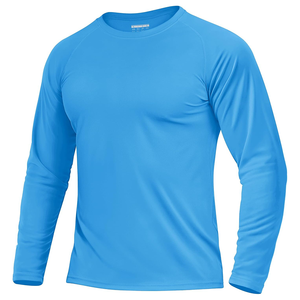 2025 Mens Polyester Spandex Anti-UV Eco-Friendly Moisture Wicking Outdoor Training <b>Top</b> Custom Logo Designed Tenzo Int'l Rash - Product Image 5