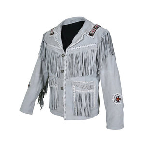 แจ็คเก็ตหนังแท้สไตล์คลาสสิกแบบตะวันตก ให้ความรู้สึกสบายในชีวิตประจำวัน ดีไซน์เรียบหรู ดูดีแบบดั้งเดิม พร้อมคุณสมบัติที่เป็นมิตรต่อสิ่งแวดล้อม ให้ความสะดวกสบายแบบทันสมัยสำหรับผู้ชาย - Product Image 1