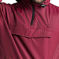 Chaqueta cortavientos ligera para hombre, jersey de poliéster resistente al agua con cuello levantado, cierre de cremallera, estilo de moda callejera - Product Image 5