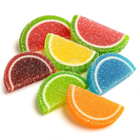 Chinese snoepfabrikanten groothandel halal zachte, bulk zure fruit smaakgeleien snoepjes, gummies, snacks
