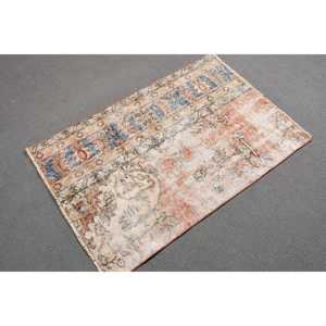 2.4x3.4 ft Turkish Vintage Rug, Small Rug, <b>Red</b> <b>Wool</b> Rug - Product Image 3