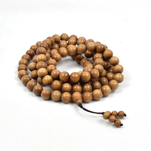 ลูกปัดไม้จันทน์ขนาด 10 มม. สำหรับทำมาลัยสำหรับการทำสมาธิ ขายส่ง - Product Image 1