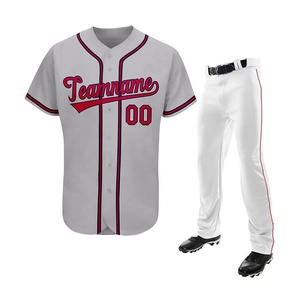 Vêtements de sport de baseball et softball de haute qualité Nouveau design Ensemble d'uniformes d'équipe Vente en gros de haute qualité Prix bon marché - Product Image 4