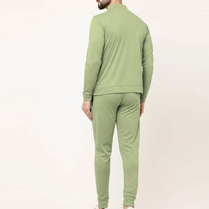 Nueva llegada al por mayor de los hombres Jogging Suit Color sólido Casual Moda de dos piezas Hombres Jogging Suit - Product Image 2