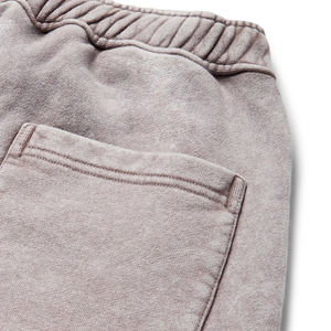 Wholesale Custom <b>Men's</b> Acid Washed Cotton French Terry <b>Shorts</b> Eco-Friendly Vintage Wash Sweat Pants with Raw Edge - Product Image 5