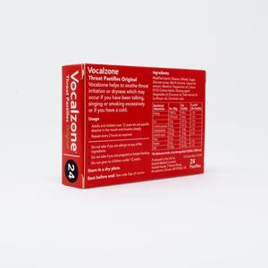 Vocalzone Original, Paquete de 24 Caramelos para la Garganta, Producto Multiusos para la Higiene Bucal - Product Image 2