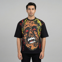 Camiseta de Manga Corta para Hombre, de Alta Calidad, Lujosa, de Algodón/Fibra de Bambú, 220g, Gruesa, Talla Grande, Transpirable y de Secado Rápido