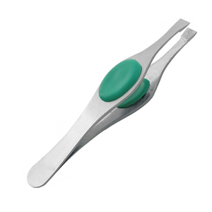 Pinzas para cejas de acero inoxidable con punta inclinada Pinzas para cejas profesionales - Product Image 1