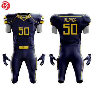 Sublimation Printed Latest Design American Football Jersey New Design OEM Service <b>Men</b> American football tops - Product Image 4