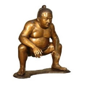 Sculpture Homme assis Style Sculptures en aluminium laiton faites à la main Décoration abstraite Bar Figurines Sculpture - Product Image 3