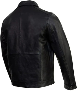 Blouson bombardier unisexe en cuir véritable vêtements d'extérieur style classique mode vêtements chauds logo personnalisé fournisseur en gros - Product Image 4