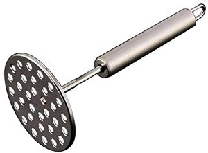 Ergonomic Durable Stainless Steel Manual Kitchen Tool 1 Pc Silver Potato & Vegetable Masher for Cooking Pav Bhaji - Product Image 2