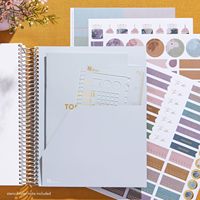 Agenda de planificateur de journal de vie en spirale d'or A5 avec logo imprimé personnalisé 2024