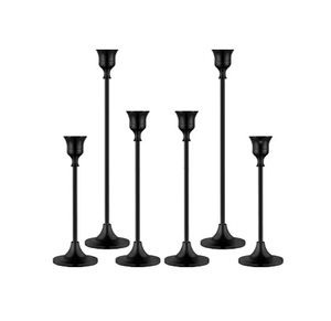 Lot de 2 bougeoirs de table écologiques de luxe en aluminium argenté avec taille personnalisée pour mariage et Noël en intérieur - Product Image 2