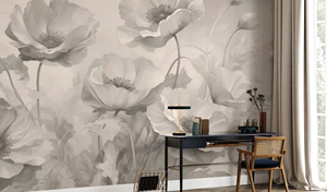 Carta da parati moderna su misura con fiori Peel Stick installazione impermeabile <span class=keywords><strong>per</strong></span> soggiorno divano sala studio <span class=keywords><strong>adesivi</strong></span> murali - Product Image 4