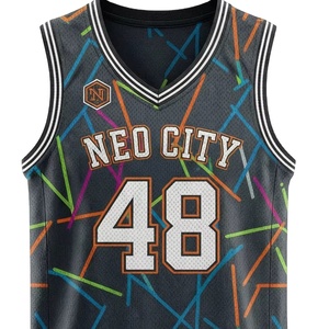 Camiseta de Baloncesto Personalizada Estilo Profesional para Hombre, Sublimada, Malla Birdseye, Logotipo Frontal, Transpirable, Secado Rápido - Product Image 1