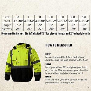 Veste de pluie haute visibilité pour homme, nouvelle mode, veste de travail en toile d'hiver, haute qualité, vente en gros bon marché, veste de travail industrielle pour homme - Product Image 6