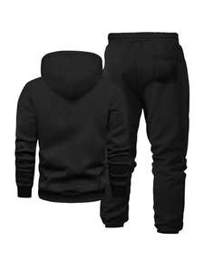 Conjunto de Sudadera con Capucha y Pantalones Deportivos de Color Personalizado para Hombre, Corte Regular, Venta al por Mayor, OEM, Proveedor Estadounidense, Estilo Y2K, Ropa Casual Urbana - Product Image 2