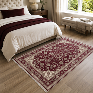 Tapis traditionnel lavable Saruk Garnet RW3059 de Rug Weavers, chenille lavable, 10 tailles, vente en gros et dropshipping - Product Image 5