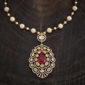 173033สร้อยคอ Kundan สำหรับสะสมทางวัฒนธรรม - Product Image 5