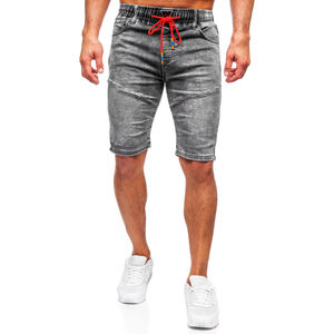 Shorts Vaqueros de Mezclilla Deslavados, Transpirables y Ecológicos de Alta Calidad, Personalizables, Holgados, para Hombre, Verano - Product Image 6