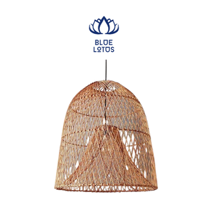 Abat-jour en bambou vintage vietnamien GEM - Product Image 1