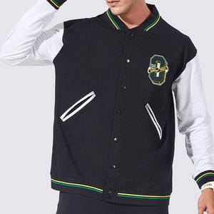Chaqueta universitaria de tela cómoda de secado rápido para hombre, salida de fábrica, chaqueta de Lettermen para hombre de calle alta - Product Image 1
