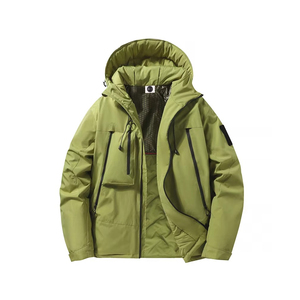 Chaqueta de invierno de algodón informal de estilo urbano para hombre con cremallera fina - Product Image 2