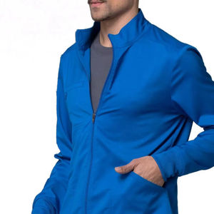 Blouses d'hôpital bleu roi, uniforme d'infirmière, blouses ajustées pour hommes, blouses médicales en spandex, veste d'infirmière pour hommes, uniformes pour l'hôpital - Product Image 6